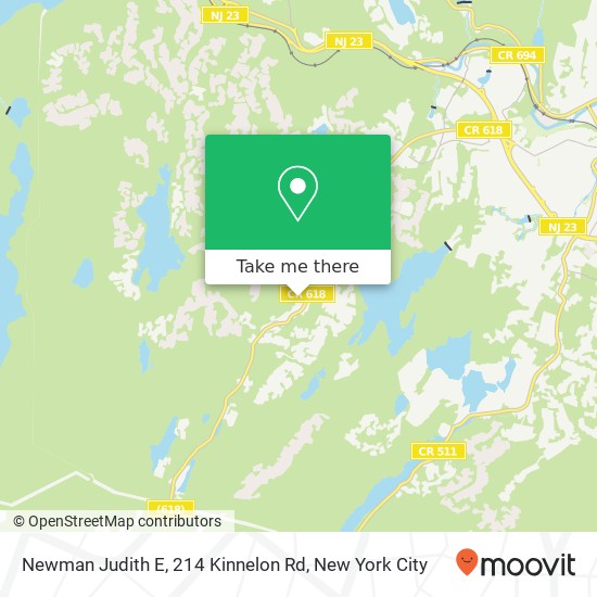 Mapa de Newman Judith E, 214 Kinnelon Rd