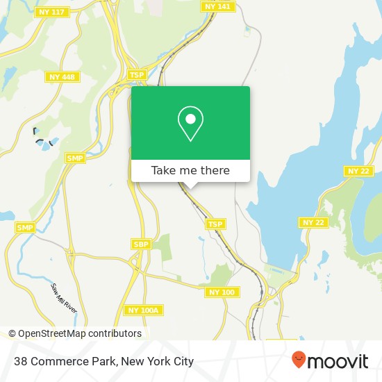 Mapa de 38 Commerce Park, Valhalla, NY 10595