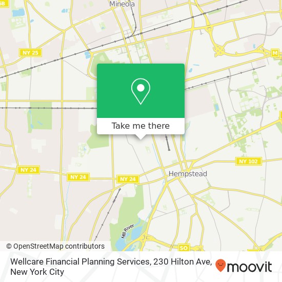 Mapa de Wellcare Financial Planning Services, 230 Hilton Ave