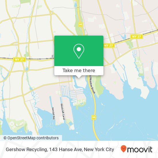 Mapa de Gershow Recycling, 143 Hanse Ave