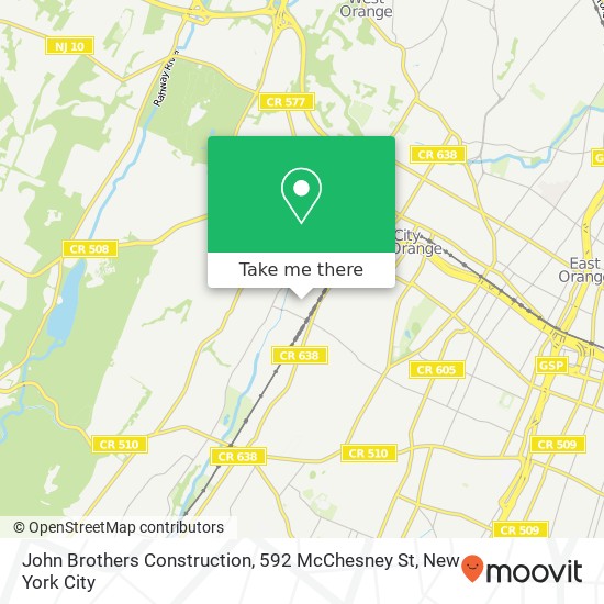 John Brothers Construction, 592 McChesney St map