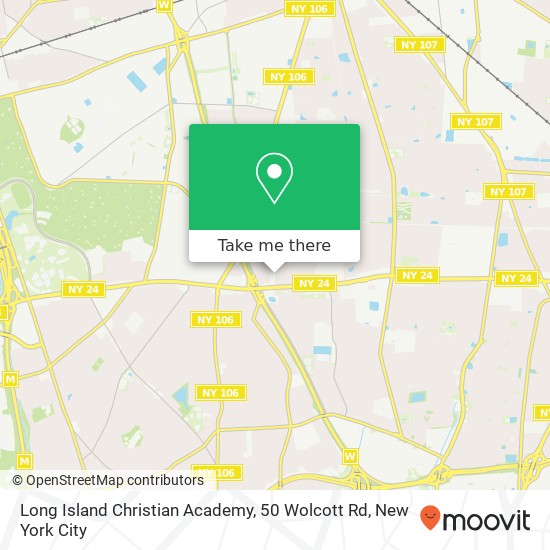 Mapa de Long Island Christian Academy, 50 Wolcott Rd