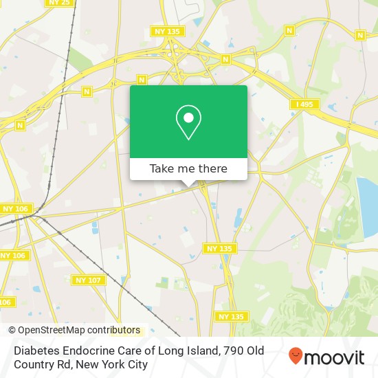 Diabetes Endocrine Care of Long Island, 790 Old Country Rd map