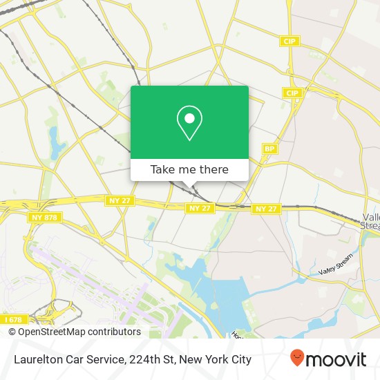 Laurelton Car Service, 224th St map