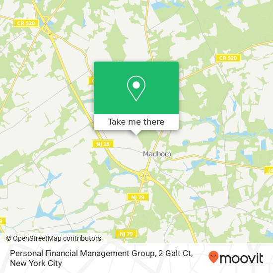 Personal Financial Management Group, 2 Galt Ct map