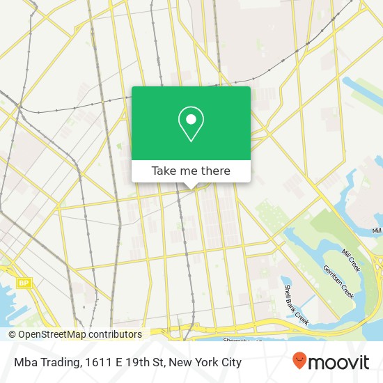 Mba Trading, 1611 E 19th St map