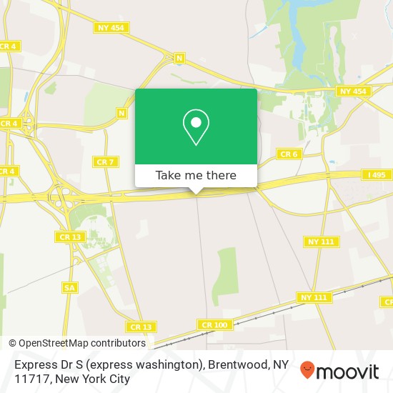 Mapa de Express Dr S (express washington), Brentwood, NY 11717