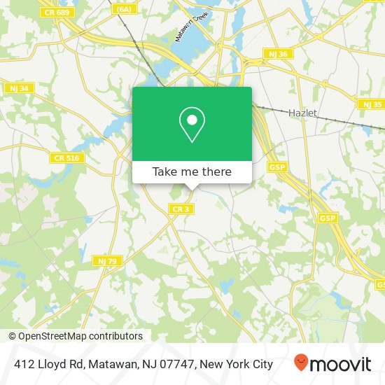 412 Lloyd Rd, Matawan, NJ 07747 map