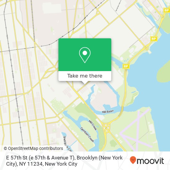 E 57th St (e 57th & Avenue T), Brooklyn (New York City), NY 11234 map