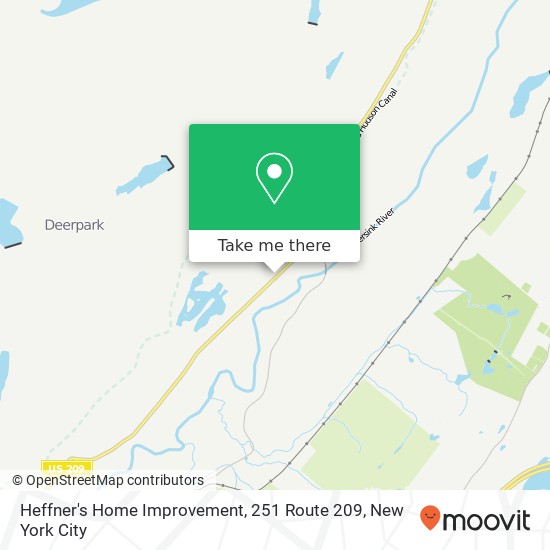 Mapa de Heffner's Home Improvement, 251 Route 209