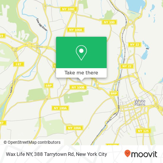 Wax Life NY, 388 Tarrytown Rd map