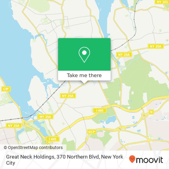 Mapa de Great Neck Holdings, 370 Northern Blvd