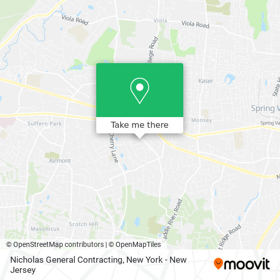 Nicholas General Contracting map