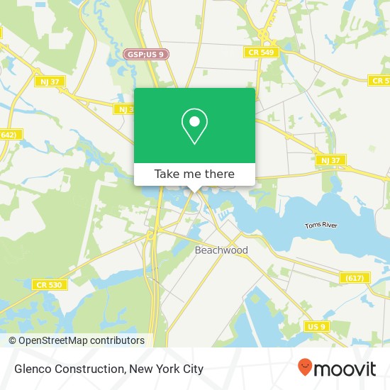 Glenco Construction map