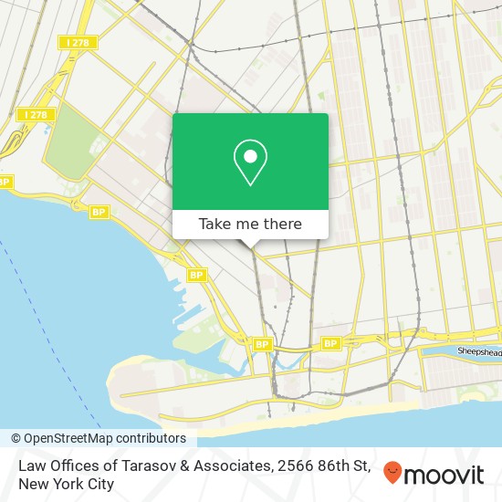 Law Offices of Tarasov & Associates, 2566 86th St map