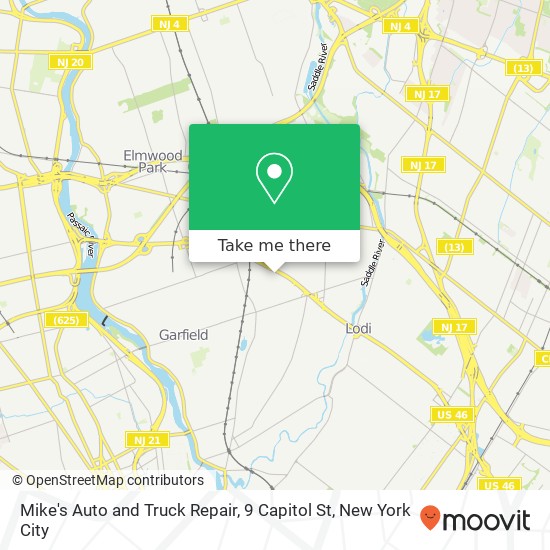 Mapa de Mike's Auto and Truck Repair, 9 Capitol St