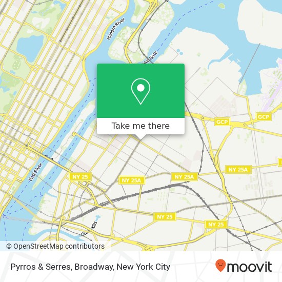 Pyrros & Serres, Broadway map