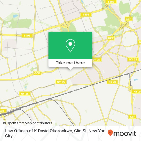 Mapa de Law Offices of K David Okoronkwo, Clio St