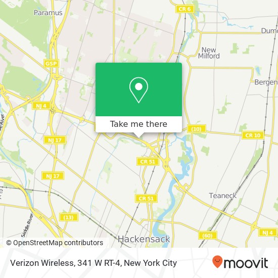 Mapa de Verizon Wireless, 341 W RT-4