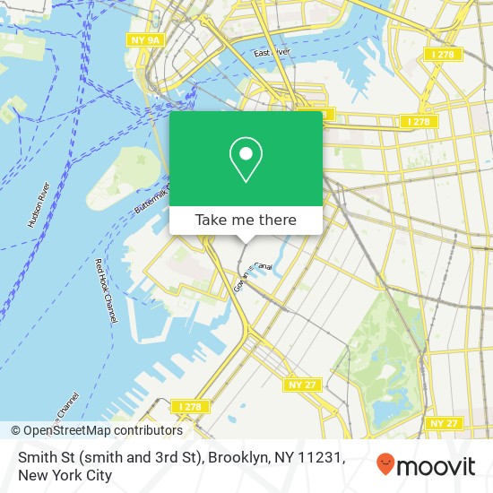 Smith St (smith and 3rd St), Brooklyn, NY 11231 map