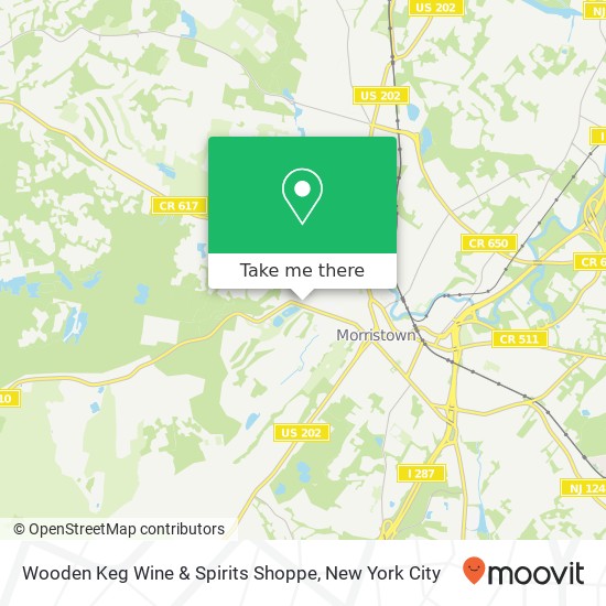 Mapa de Wooden Keg Wine & Spirits Shoppe