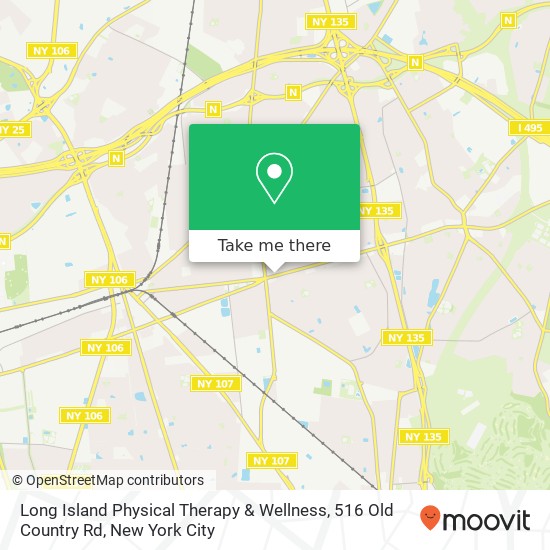 Mapa de Long Island Physical Therapy & Wellness, 516 Old Country Rd