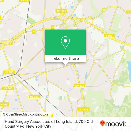 Hand Surgery Associates of Long Island, 700 Old Country Rd map