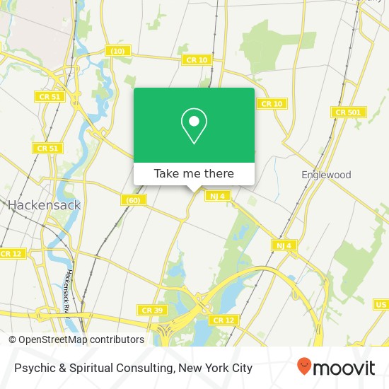 Psychic & Spiritual Consulting map