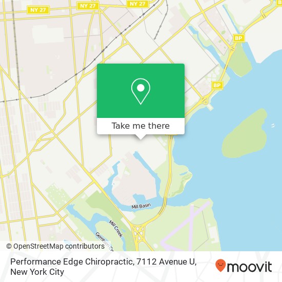 Mapa de Performance Edge Chiropractic, 7112 Avenue U