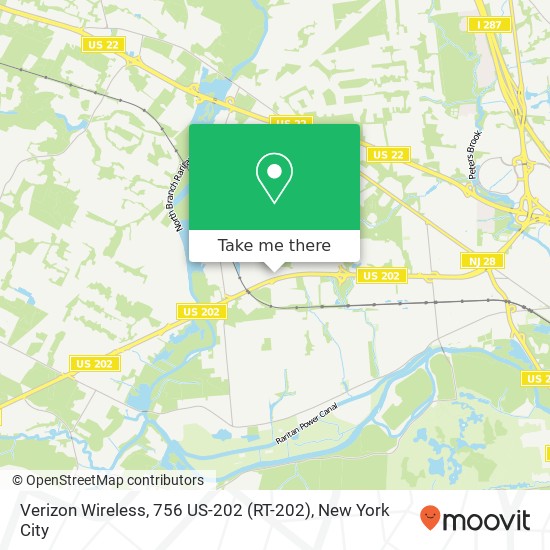 Verizon Wireless, 756 US-202 (RT-202) map