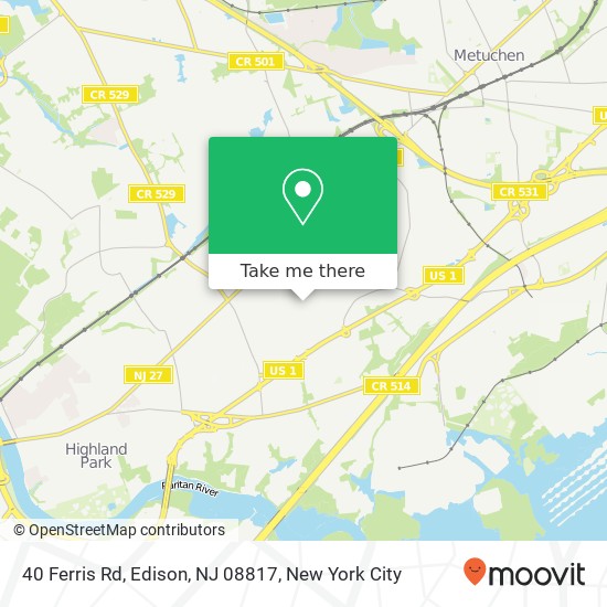 40 Ferris Rd, Edison, NJ 08817 map