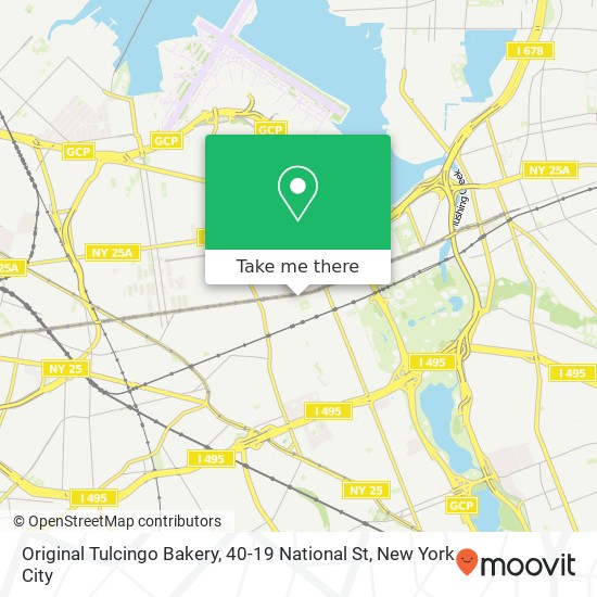 Original Tulcingo Bakery, 40-19 National St map
