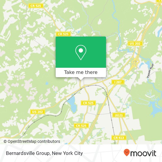 Mapa de Bernardsville Group