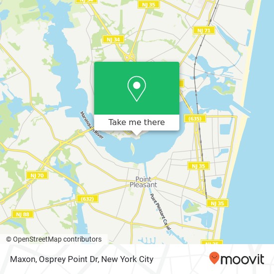 Maxon, Osprey Point Dr map