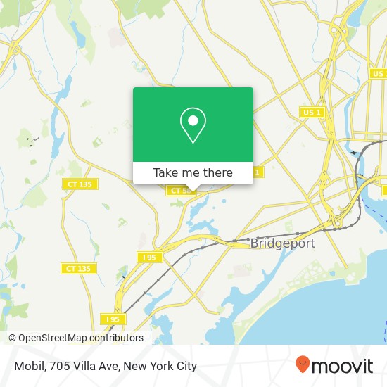 Mobil, 705 Villa Ave map