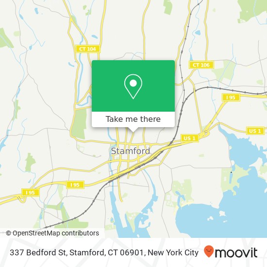 337 Bedford St, Stamford, CT 06901 map