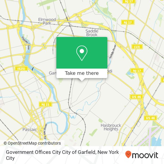 Mapa de Government Offices City City of Garfield