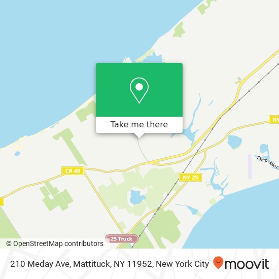 Mapa de 210 Meday Ave, Mattituck, NY 11952