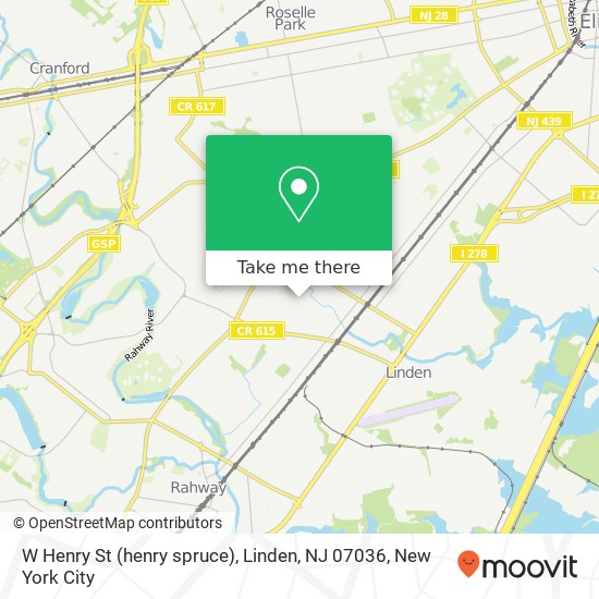 W Henry St (henry spruce), Linden, NJ 07036 map