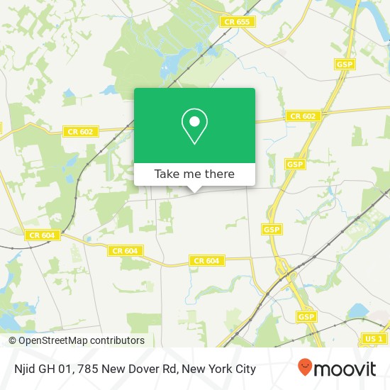 Mapa de Njid GH 01, 785 New Dover Rd