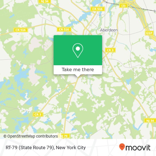 Mapa de RT-79 (State Route 79), Morganville, NJ 07751