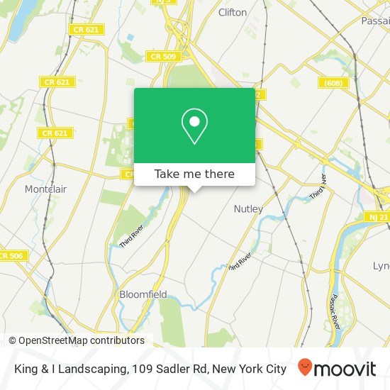 Mapa de King & I Landscaping, 109 Sadler Rd