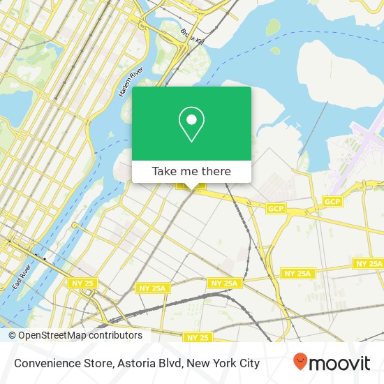 Convenience Store, Astoria Blvd map
