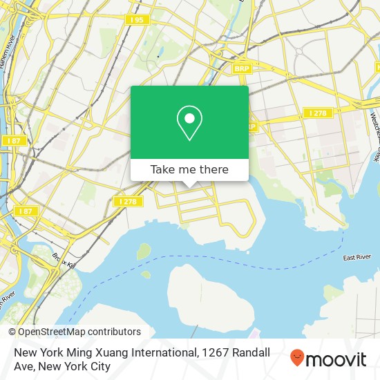 Mapa de New York Ming Xuang International, 1267 Randall Ave