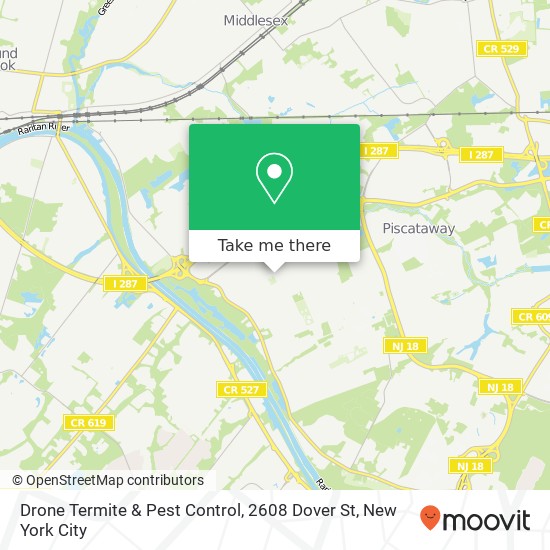 Mapa de Drone Termite & Pest Control, 2608 Dover St
