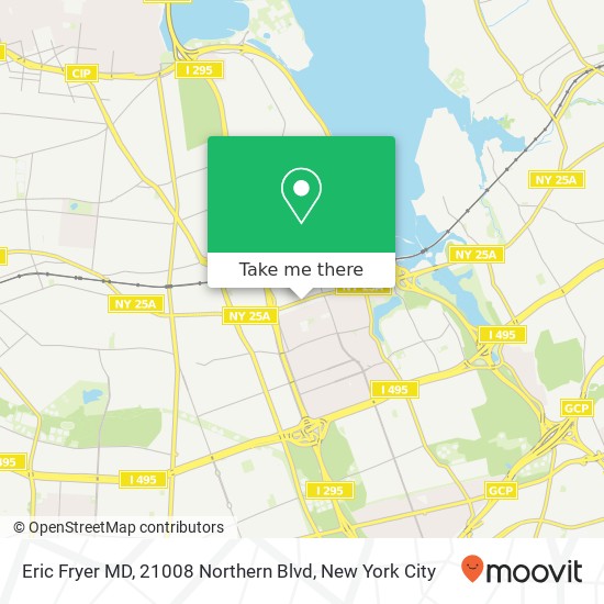 Eric Fryer MD, 21008 Northern Blvd map