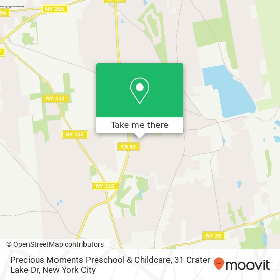 Mapa de Precious Moments Preschool & Childcare, 31 Crater Lake Dr