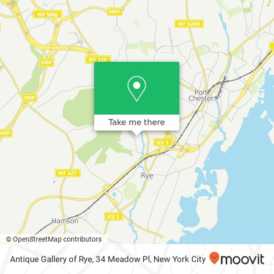 Antique Gallery of Rye, 34 Meadow Pl map