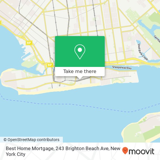 Mapa de Best Home Mortgage, 243 Brighton Beach Ave