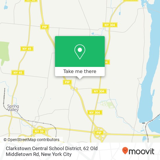 Clarkstown Central School District, 62 Old Middletown Rd map
